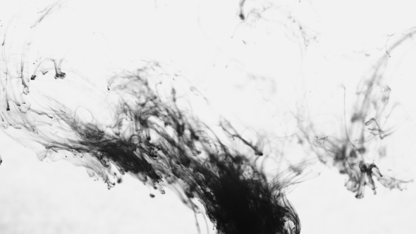 Black Paint Drops in the Water alt