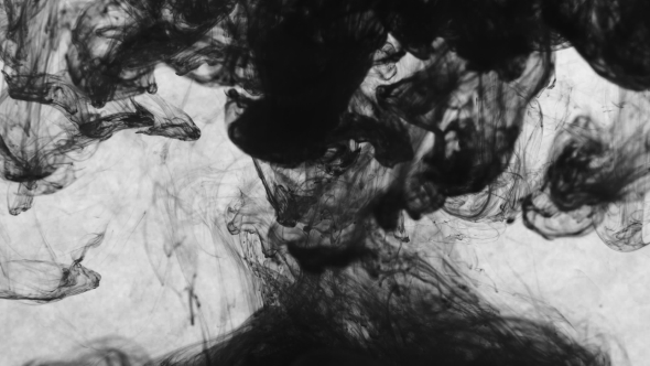 Black Paint Drops in the Water alt