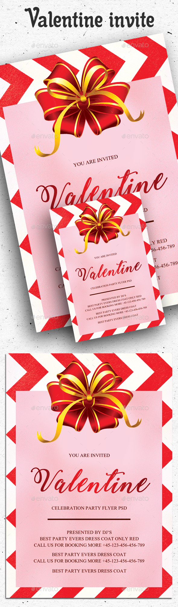 Valentine Flyer and Invitation