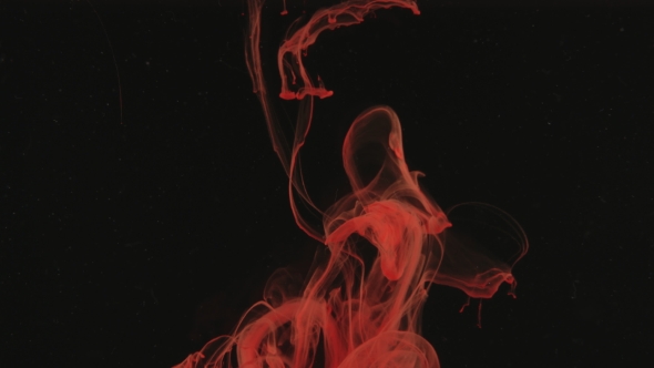 Red Paint Drops in the Water alt