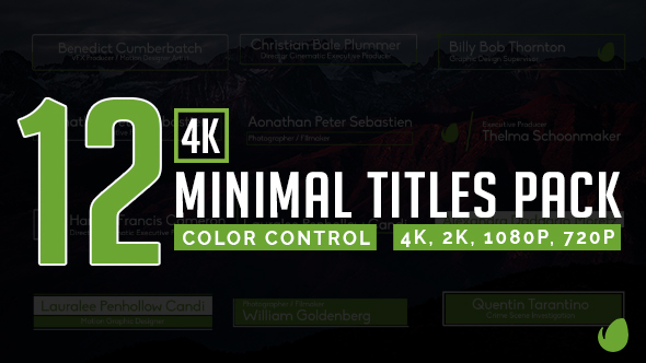 Minimal Titles Pack alt