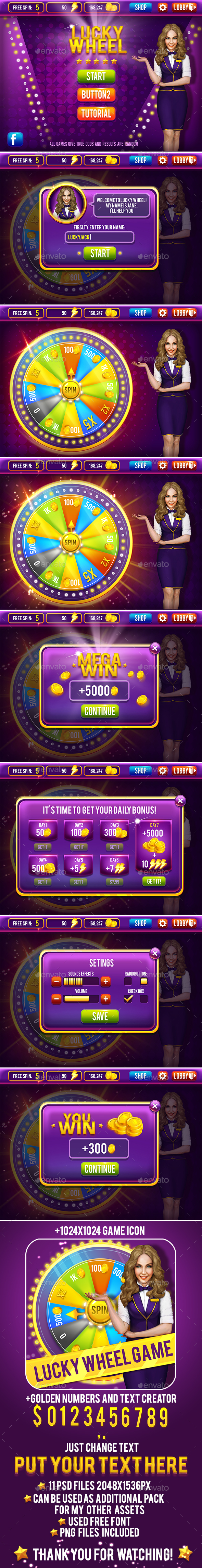 Casino Lucky Wheel Game Pack