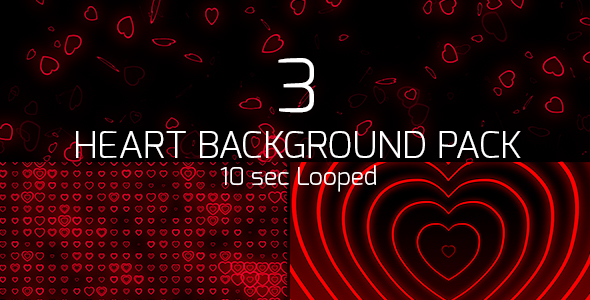 Heart Background Loop Pack