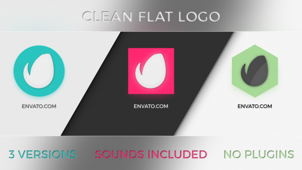 Clean Flat Logo 3 in 1 alt