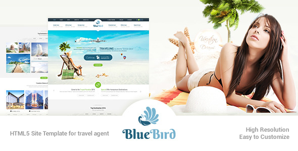 Blue Bird | Responsive Tours Travel Site Template