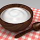 Yogurt Wood Bowl - 3DOcean Item for Sale