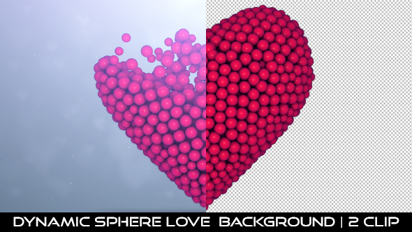 Dynamic Sphere Love Background