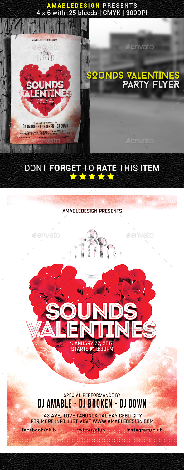 Sounds Valentines Flyer/Poster