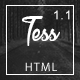 Tess - Single Page HTML Template - ThemeForest Item for Sale