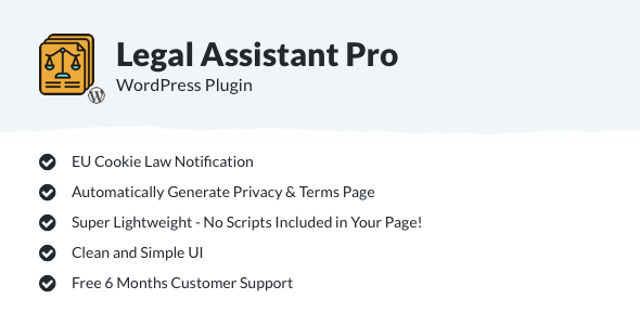 Legal Assistant Pro - EU Cookie Law, Terms & Privacy Generator
