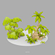 Cartoon Oasis Plants - 3DOcean Item for Sale