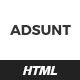 Adsunt - One Page Portfolio Template - ThemeForest Item for Sale