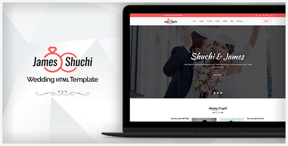 James & Shuchi Wedding HTML Template