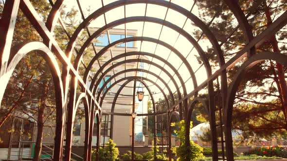 Wooden Archway Tunnel