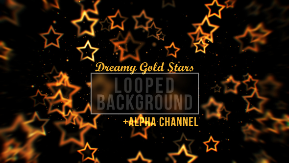 Gold Star Particles Background alt