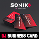 SONIK: Dj and Musician Business Card Photoshop Template - GraphicRiver Item for Sale