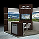 Exhibition Booth - Inline 3x3 - 3DOcean Item for Sale