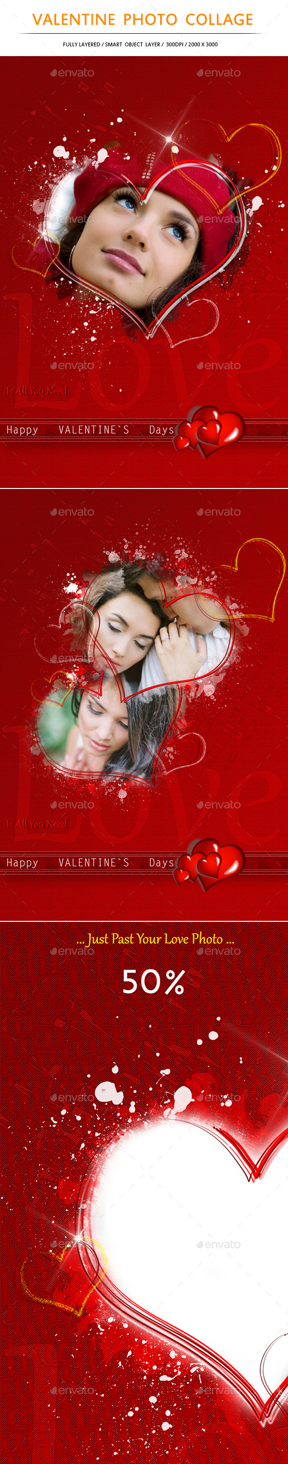 Valentine Photo Collage