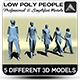 Low Poly People - 3DOcean Item for Sale