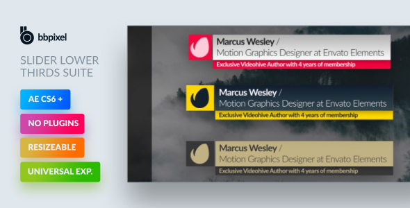 Slider - Lower Thirds Suite alt