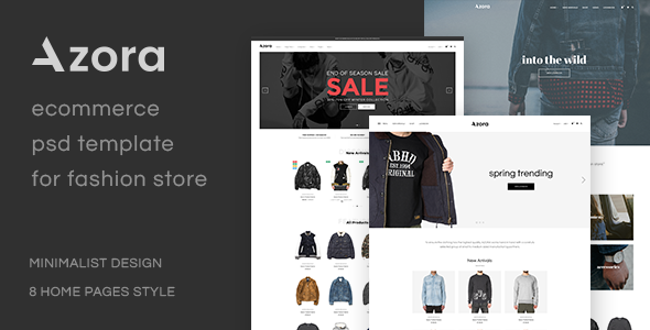 Azora - Ecommerce PSD Template For Fashion Store