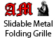Closing Slidable Metal Folding Grille