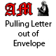 Pulling Letter out of Envelope