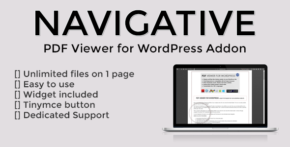 Navigative - PDF Viewer for WordPress addon