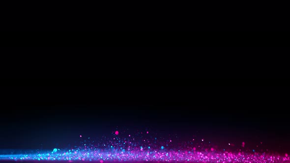 Super Slow Motion Shot of Neon Glitter Line Background at 1000Fps