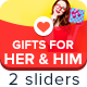 Gifts For Her & Him Sliders - GraphicRiver Item for Sale