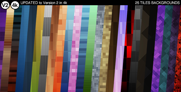 25 Tiles Backgrounds 4k