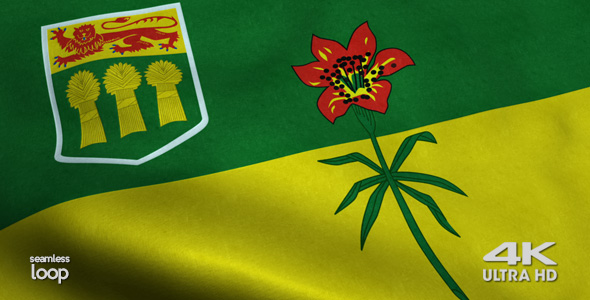 Saskatchewan Flag 4K