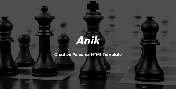 Anik - Personal Portfolio Template