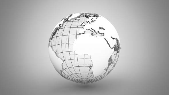 World Map Turns Into a Globe