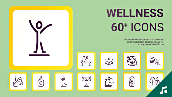 Wellness icons and Elements