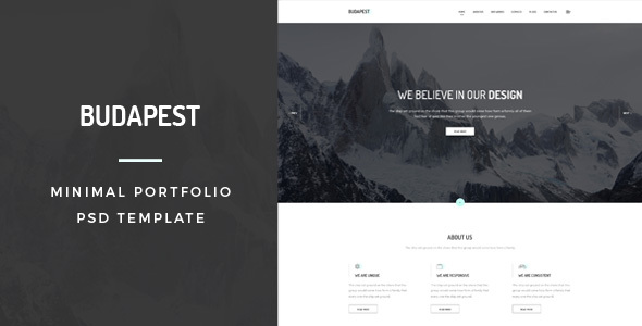 Budapest - Minimal Portfolio PSD Template