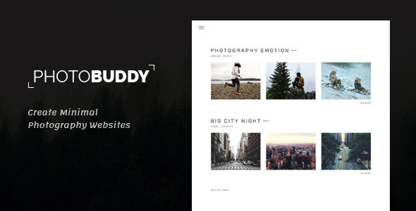 Photobuddy | Photography PSD Template