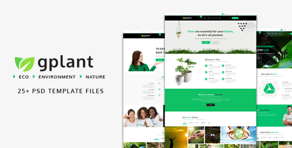 gPlant - Multipurpose ECO, Natural & Environmental PSD Template