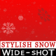Falling Snow on Red Background - Wide - VideoHive Item for Sale