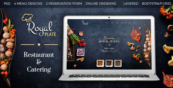 Royal Plate - szablon HTML restauracji i gastronomii