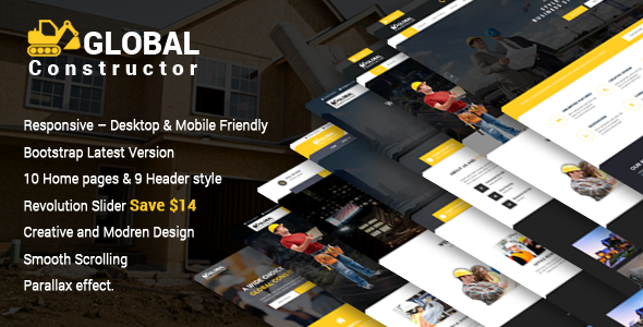 Global Constructor - Construction Single Page Bootstrap Template