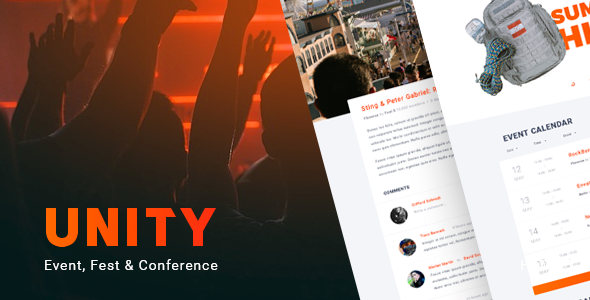 Unity – Event, Fest & Conference WordPress theme