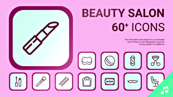 Beauty Salon Icons and Elements