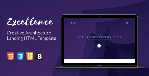 Excellence Creative Architecture Landing HTML Template