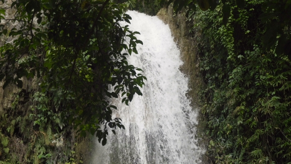 Beautiful Tropical Waterfall Philippines Cebu Island