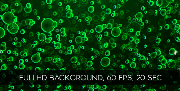 Green Abstract Molecular Background