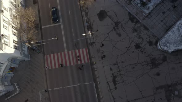 Top View Of Bolshaya Berdichevskaya Street, Zhytomyr