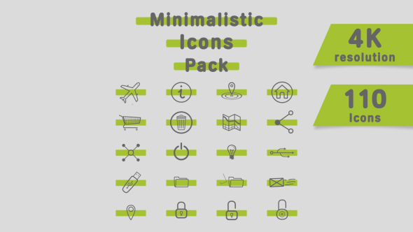 Minimalistic icons pack