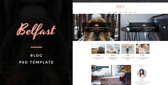 Belfast - Blog PSD Template