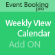 Event Booking Pro: Weekly View Calendar - CodeCanyon Item for Sale